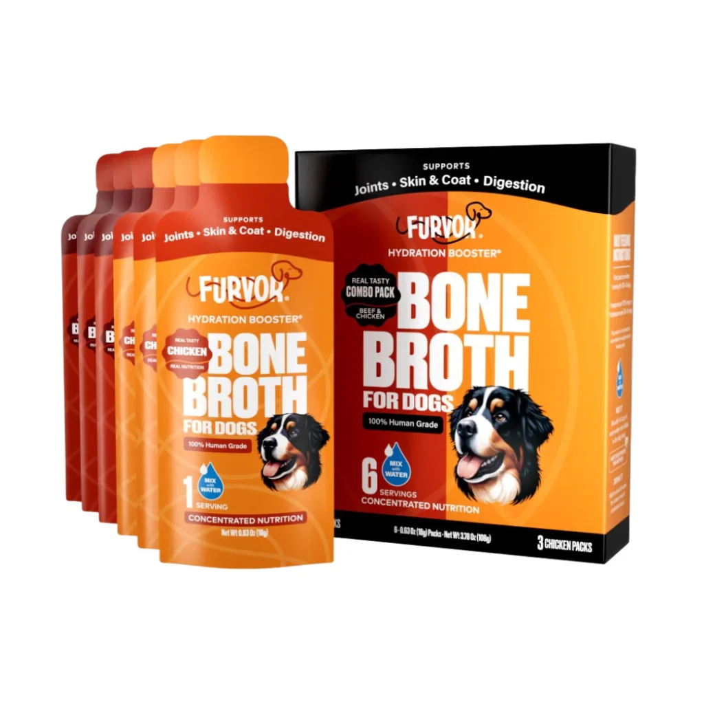 bone broth dog food