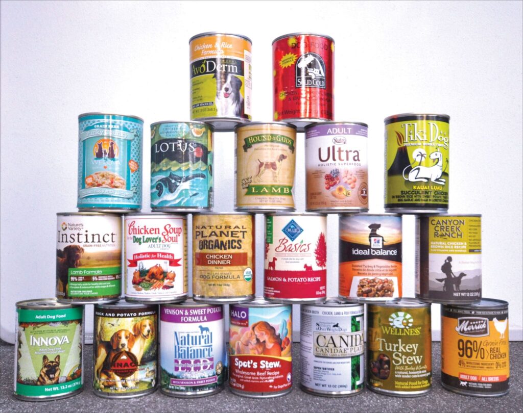 canned food for dogs