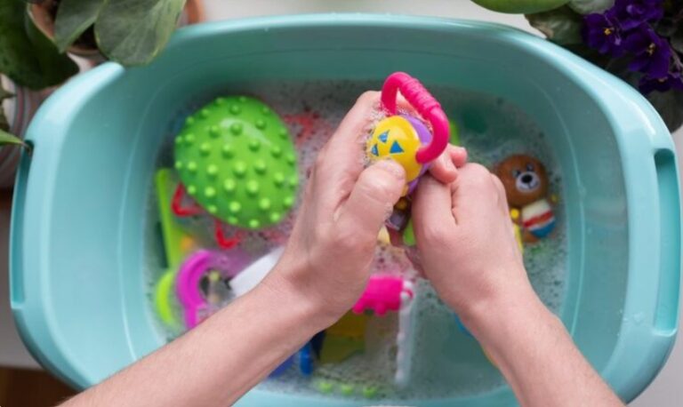 how to wash dog toys