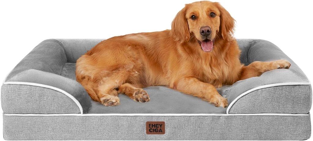large memory foam bed for dog