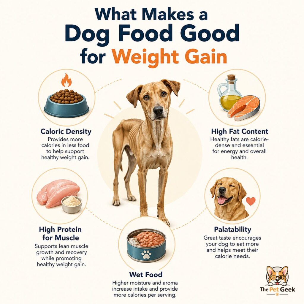 weight gain dog food