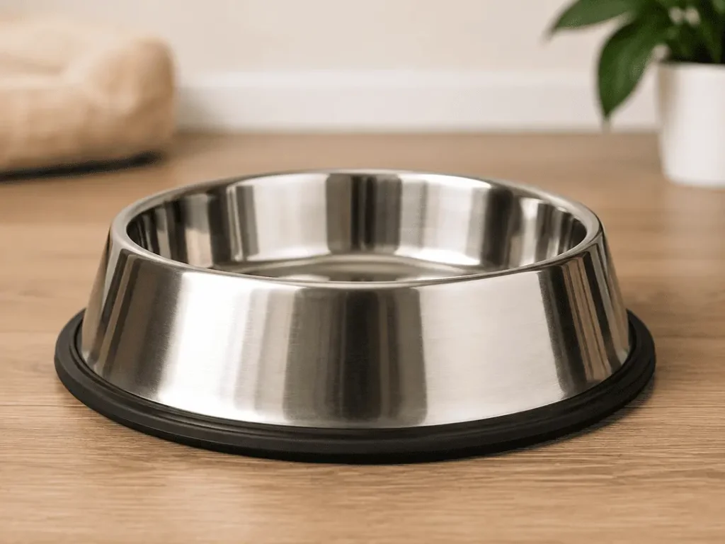 stainless steel dog bowl