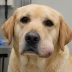 dog bitten by bee